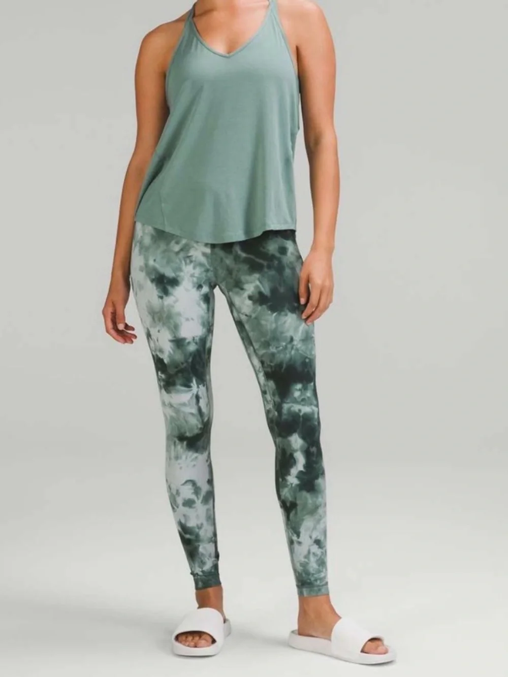 lululemon athletica Green Tie-Dye High-Rise Leggings